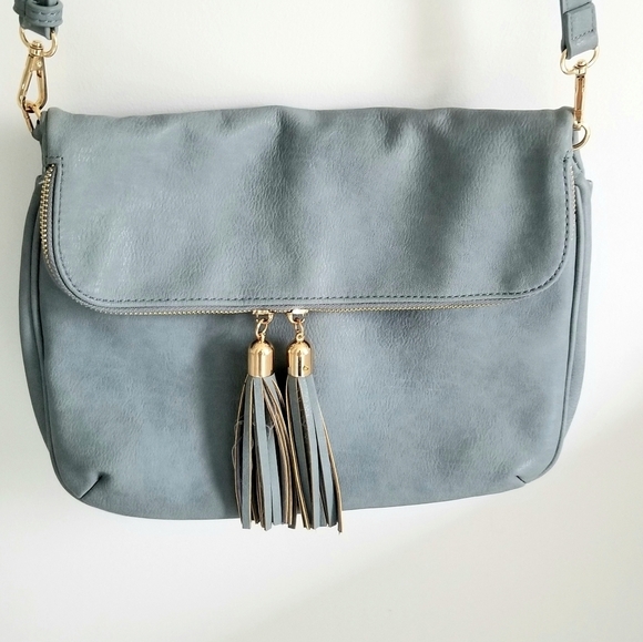 Miztique Leather Shoulder Bag tassels Crossbody Purse - Picture 2 of 5